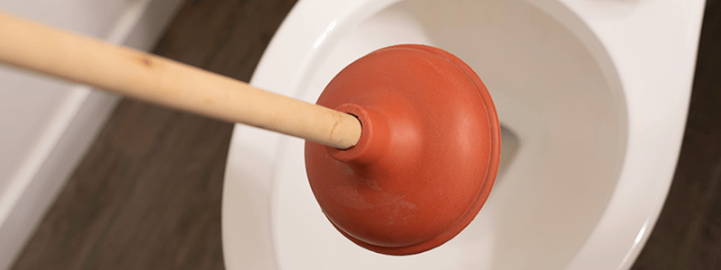 WC verstopt Den Haag